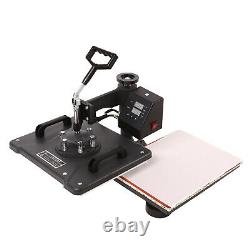 5 in 1 Heat Press Machine Digital Transfer Sublimation T-Shirt Mug Hat Cap Plate