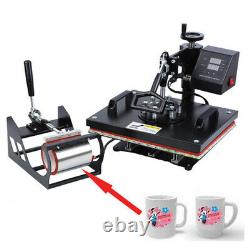 5 in 1 Heat Press Machine Swing Away Digital Sublimation T-Shirt /Mug/Plate Hat