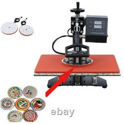 5 in 1 Heat Press Machine Swing Away Digital Sublimation T-Shirt /Mug/Plate Hat