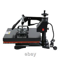 5 in 1 Heat Press Machine Swing Away Digital Sublimation T-Shirt /Mug/Plate Hat