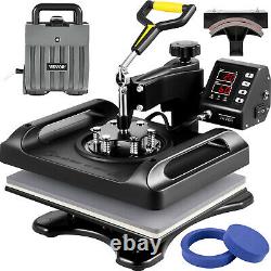 5 in 1 Heat Press Swing Away T-Shirt Mug Hat 12x15 Digital Transfer Machine