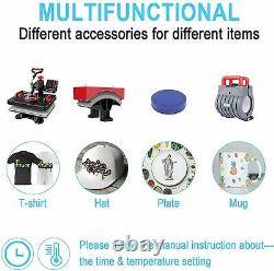 5-in-1 Swing Away Clamshell Printing Sublimation Heat Press Transfer T-Shirts