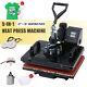 5-in-1 T Shirt Heat Press Machine 12x15 In Heat Pad For Shirts Cups Plates More