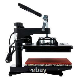 5-in-1 T Shirt Heat Press Machine 12x15 in Heat Pad for Shirts Cups Plates More