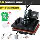 5-in-1 T Shirt Heat Press Machine W 12x15 Heat Pad For Shirts Cups Plates More