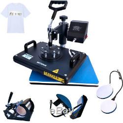 5in1 12x15 Heat Press Machine Swing Away Printing transfer for T-shirt Mug Cup