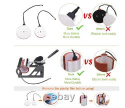 5in1 Digital Transfer Sublimation Heat Press Machine T-shirt Mug Hat Plate 12x15
