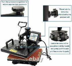 5in1 Heat Press Machine Digital Transfer Sublimation T-shirt Printer(EU Plug)