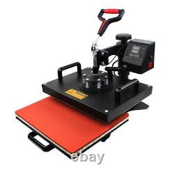 5in1 Heat Press Machine Digital Transfer Sublimation for Cap T-Shirt Mug 15x11