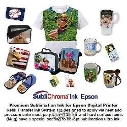 6 in1 HEAT PRESS TRANSFER 15X15 PLATE T-SHIRT HAT MUG PRINTER SUBLIMATION KIT