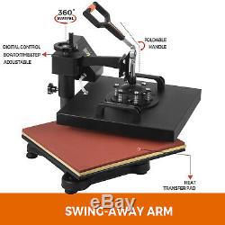 6 in 1 Heat Press Machine Transfer 15x15 Free T-shirt Sublimation Combo Kit