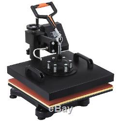 6 in 1 Heat Press Machine Transfer 15x15 Free T-shirt Sublimation Combo Kit