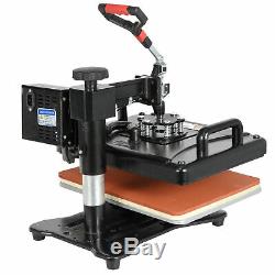 6 in 1 Swing Away Clamshell Printing Heat Press Machine for T-Shirt Hat Cap Mug