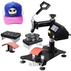 7in1 Heat Press Machine Digital Transfer Sublimation T-Shirt Mug Hat Plate Cap