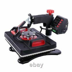 8IN1 Combo Heat Press Machine Sublimation Transfer T-Shirt Mug Plate Hat! Upgrade