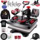 8in1 Heat Press Machine 12x15 Swing Away Sublimation Transfer Digital T-shirt