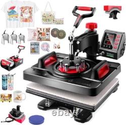 8IN1 Heat Press Machine 12x15 Swing Away Sublimation Transfer Digital T-Shirt
