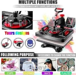 8IN1 Heat Press Machine 12x15 Swing Away Sublimation Transfer Digital T-Shirt