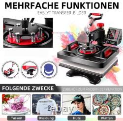 8IN1 Heat Press Machine 12x15 Swing Away Sublimation Transfer Digital T-Shirt