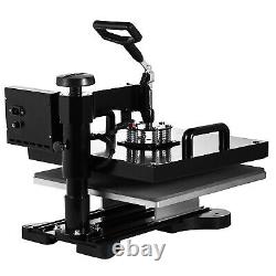 8 IN 1 15X15 Heat Press Machine Digital Transfer For T-Shirt Mug Hat Plate Cap