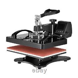 8 IN 1 15x12 Combo T-Shirt Heat Press Transfer Machine Sublimation Swing Away