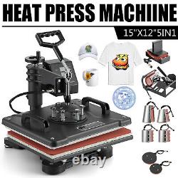8 IN 1 Combo T-Shirt Heat Press Transfer Machine 12x15 Sublimation Swing Away