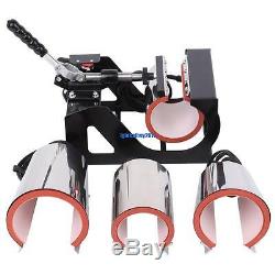 8 IN 1 Swing-away Heat Press Machine Sublimation T-Shirt Mug Cap Hat Cup Plate