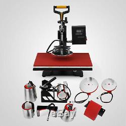 8 In 1 T-Shirt Mug/Plate Sublimation Heat Press Transfer Machine DIY Printer