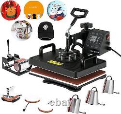 8 in1 Heat Press 12x15 T-shirt Mug Plate Hat Transfer Sublimation Machine