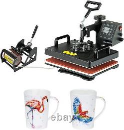 8 in1 Heat Press 12x15 T-shirt Mug Plate Hat Transfer Sublimation Machine