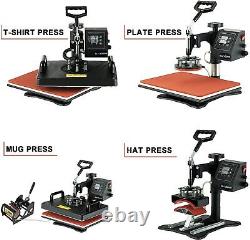 8 in1 Heat Press 12x15 T-shirt Mug Plate Hat Transfer Sublimation Machine