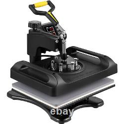 8 in1 Heat Press Machine 12x15 T-shirt Hat Sublimation Double Tube Heating
