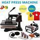 8 In1 Heat Press Machine 360°swing T-shirt Hat Mug Printing Press 15x15 Usa