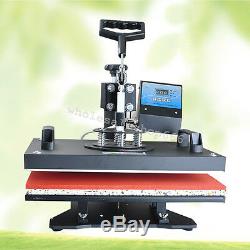 8 in1 Heat Press Machine Printing Transfer Sublimation T-Shirt Mug DIY Plate Cap