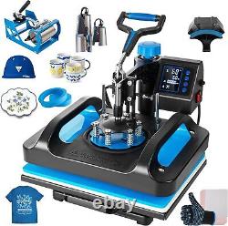 8 in 1 15x12 Heat Press Machine Sublimation Printing For T-Shirt Mug Hat Plate