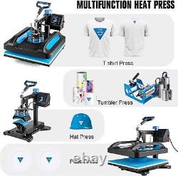 8 in 1 15x12 Heat Press Machine Sublimation Printing For T-Shirt Mug Hat Plate