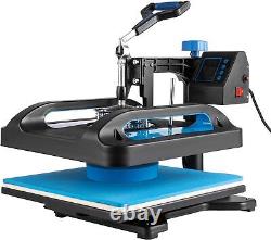 8 in 1 15x12 Heat Press Machine Sublimation Printing For T-Shirt Mug Hat Plate
