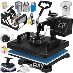 8 in 1 Combo Heat Press Transfer Sublimation T-Shirt+Jigsaw puzzle+Plate 15X12
