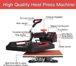 8 in 1 Digital Heat Press Machine 38 x 38cm T shirt Transfer Sublimation Printer