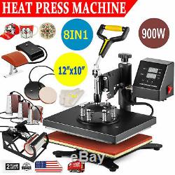 8 in 1 Digital T-Shirt Heat Press Sublimation Transfer Machine 12X10