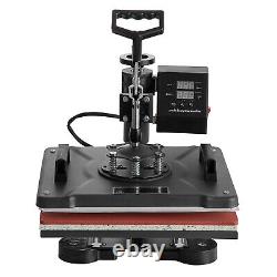 8 in 1 Heat Press Machine 12X15 Transfer Sublimation T-Shirt Cap Swing-away