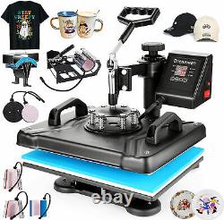 8 in 1 Heat Press Machine 12x15 Digital Sublimation Transfer Printer T-shirts