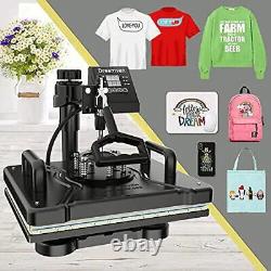 8 in 1 Heat Press Machine 12x15 Digital Sublimation Transfer Printer T-shirts