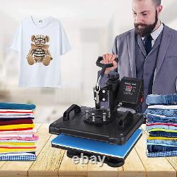 8 in 1 Heat Press Machine 12x15 Digital Sublimation Transfer Printer T-shirts
