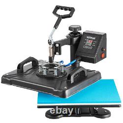 8 in 1 Heat Press Machine 12x15 Digital Transfer T-shirts Mug Hat Plate Cap