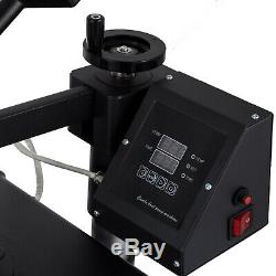 8 in 1 Heat Press Machine Digital Sublimation T-Shirt Mug Plate Hat Printer Kit