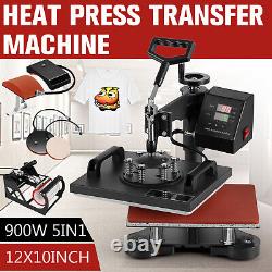 8 in 1 Heat Press Machine Digital Transfer Sublimation T-Shirt Mug Hat Plate Cap