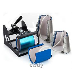 8 in 1 Heat Press Machine Digital Transfer Sublimation T-Shirt Mug Hat Plate Cap