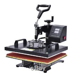 8 in 1 Heat Press Machine For T-Shirt 15 x15 Combo Kit Sublimation Swing AwayR