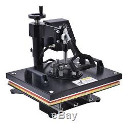 8 in 1 Heat Press Machine For T-Shirt 15 x15 Combo Kit Sublimation Swing AwayR